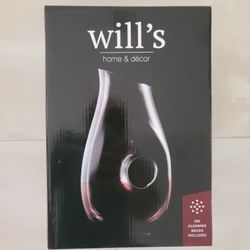 Will's Hand Blown Lead-Free Crystal 1000mL Decanter