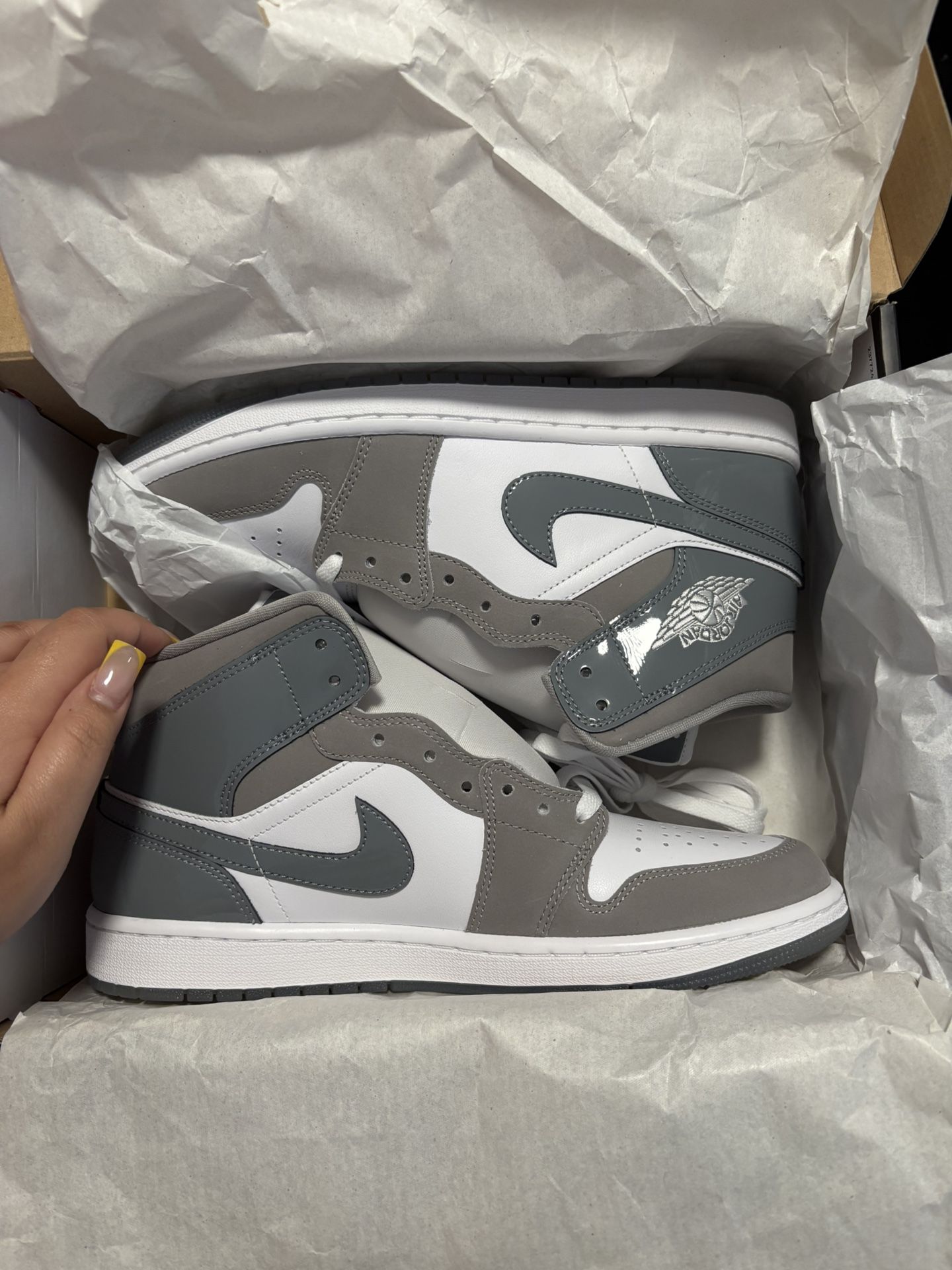 Air Jordan 1 MID SE White/cool Grey