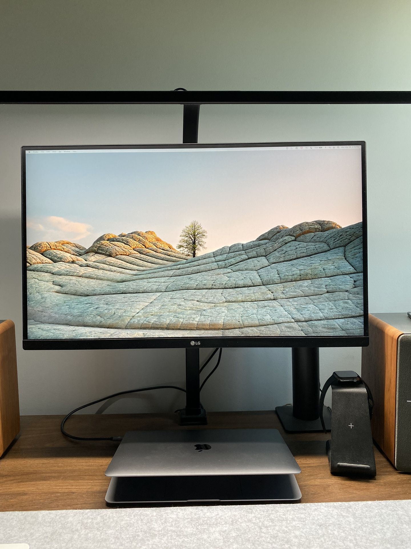 LG 27” QHD Ergo Monitor with USB Type-C