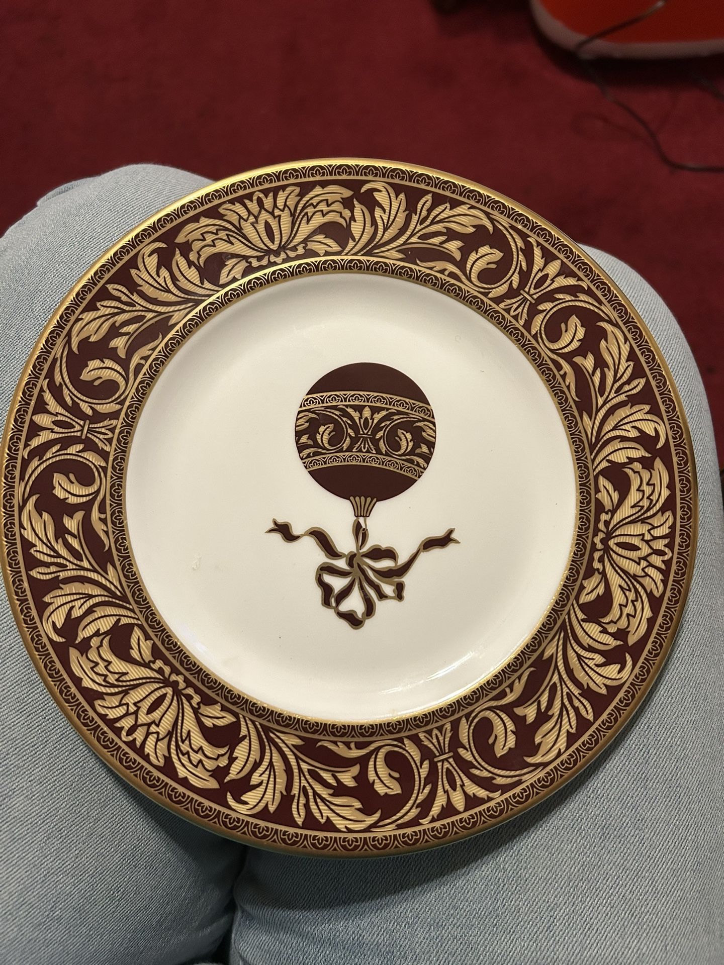 Tennyson Holiday Salad Plate Antique