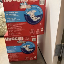 Size 2 Diapers $25 for Both