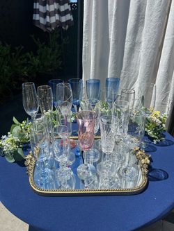 Bridal shower champagne glasses