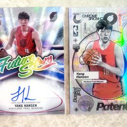 Yang Hansen x2 Cards / Case Hit Patented + Future Stars On Card Auto Referctor