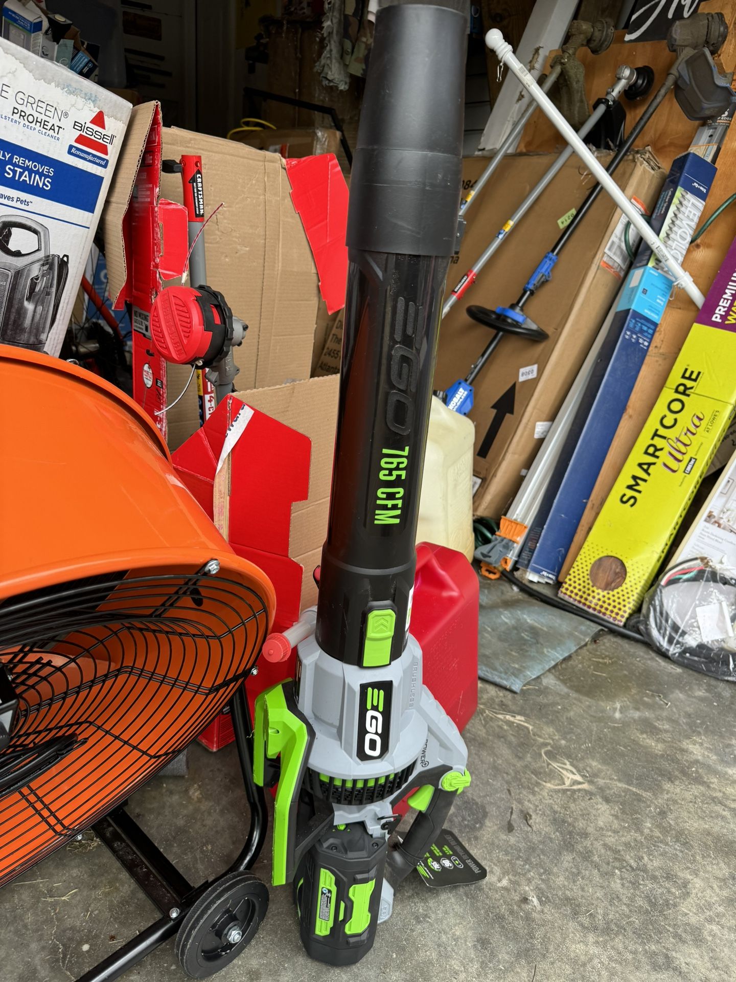 EGO POWER+ 56-volt 765-CFM 200-MPH Battery Handheld Leaf Blower 5 Ah (Battery and Charger Included) Item #(contact info removed)