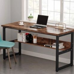 Wide And Sarong Desk With Shelf