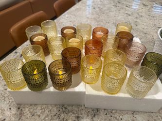 Votive candles with lights