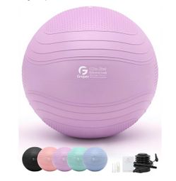 Brand new Yoga Ball, Extra Thick Exercise Ball for Workout Pregnancy Stability 4 Sizes Anti Burst Balance Ball for Yoga, Pilates, Fitness, Birthing, P