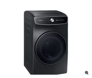 Samsung 6.0 cu. ft. Total Capacity Smart Dial Washer with FlexWash and Super Speed Wash in Brushed Black