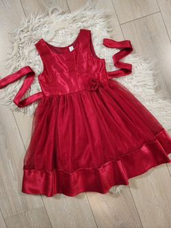 Beautiful Christmas Dress,  7Y,  $20