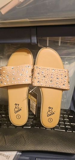 Art Class Girls Slide Sandals Size 5