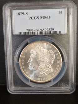 1879-S Morgan Silver Dollar PCGS MS65