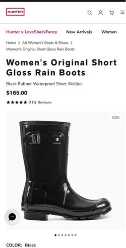 Hunter Women's Original Short Gloss Rain Boots