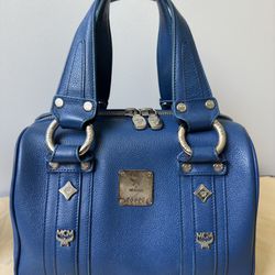 MCM Mini Boston Leather Bag