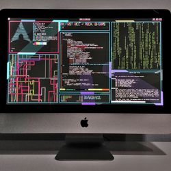 IMac With Black Arch Linux *Pen Tester Dream*