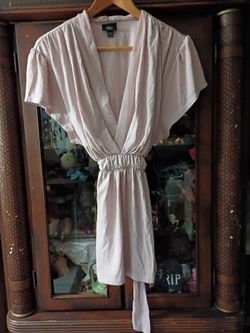 Mossimo Women's V Neck Blouse Top Tie Behind Size 28/30 Hippie Gypsy Boho