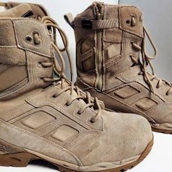 Terra Unity Tactical Work Boots Tan Suede - Size 11