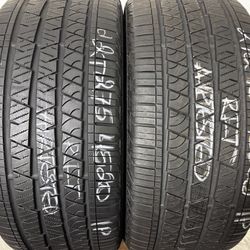 2 Tires 275 45 20 Con Crosscontact Lx Sport Run Flat High Tread