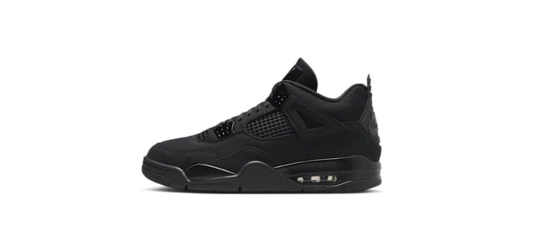 New. Air Jordan 4 Retro "Black Cat" Men's Shoes.