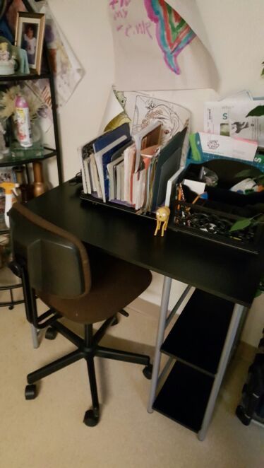 Desk and chair