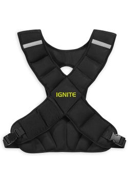 SPRI Weighted Vest 8 lb - Workout Weight Vest for Men & Women | Reflective Striping, Adjustable Straps, Moisture Wicking Sweat-Resistant Mesh for Weig