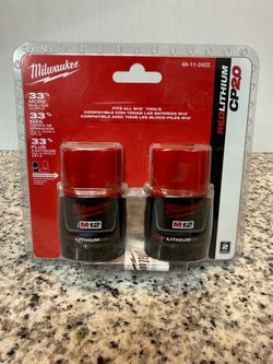 Milwaukee M12 RedLithium CP2.0 Battery 2-Pack