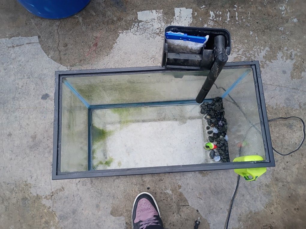 20 GL Fish Tank And a filter And Water Heater