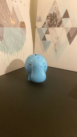 Polka Dotted Blue Hippo