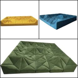 BRAND NEW DUNE SOFA COUCH, SIZE 12X12X12X12FT VELVET FABRIC, 