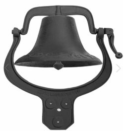 Stark USA 90000 Large Cast Iron Dinner Bell Farm Church School #2 Antique Vintage
