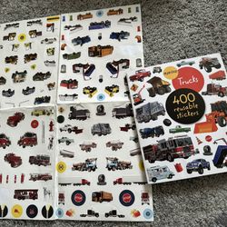 Trucks 400 Reusable Stickers