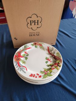 Brand new princess house set #4 platos chicos