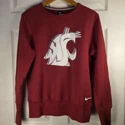 VTG Nike Washington State WSU Cougars Burgundy Sweatshirt  Women's XL Swoosh Y2K