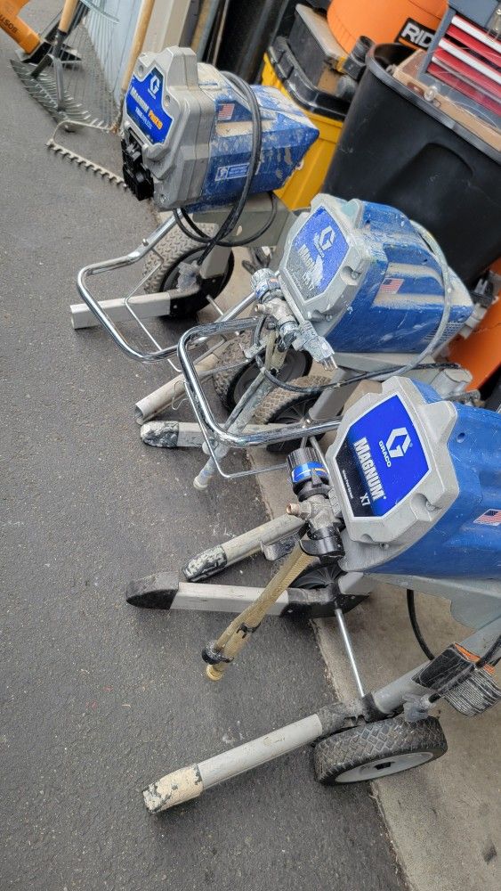 Paint Sprayer, Mower, Bench Saw, Air Compressor...more