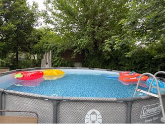 Coleman power steel above ground pool.