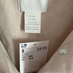 Women’s Denim Shirt Jacket, H&M Brand, $17 Or Best Offer