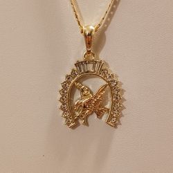 Herradura Con Águila Oro Laminado 