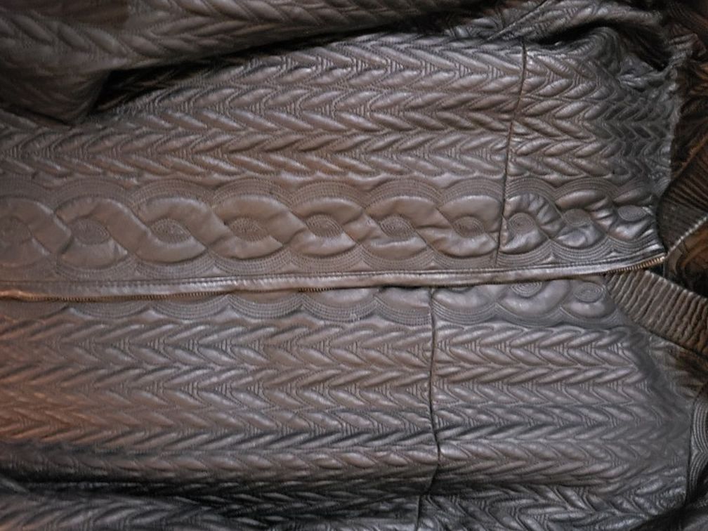 5 XL Black Leather Jacket