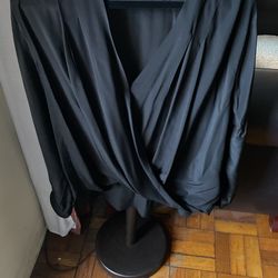 7 For All Man Kind: Long Sleeve - Black XL Blouse