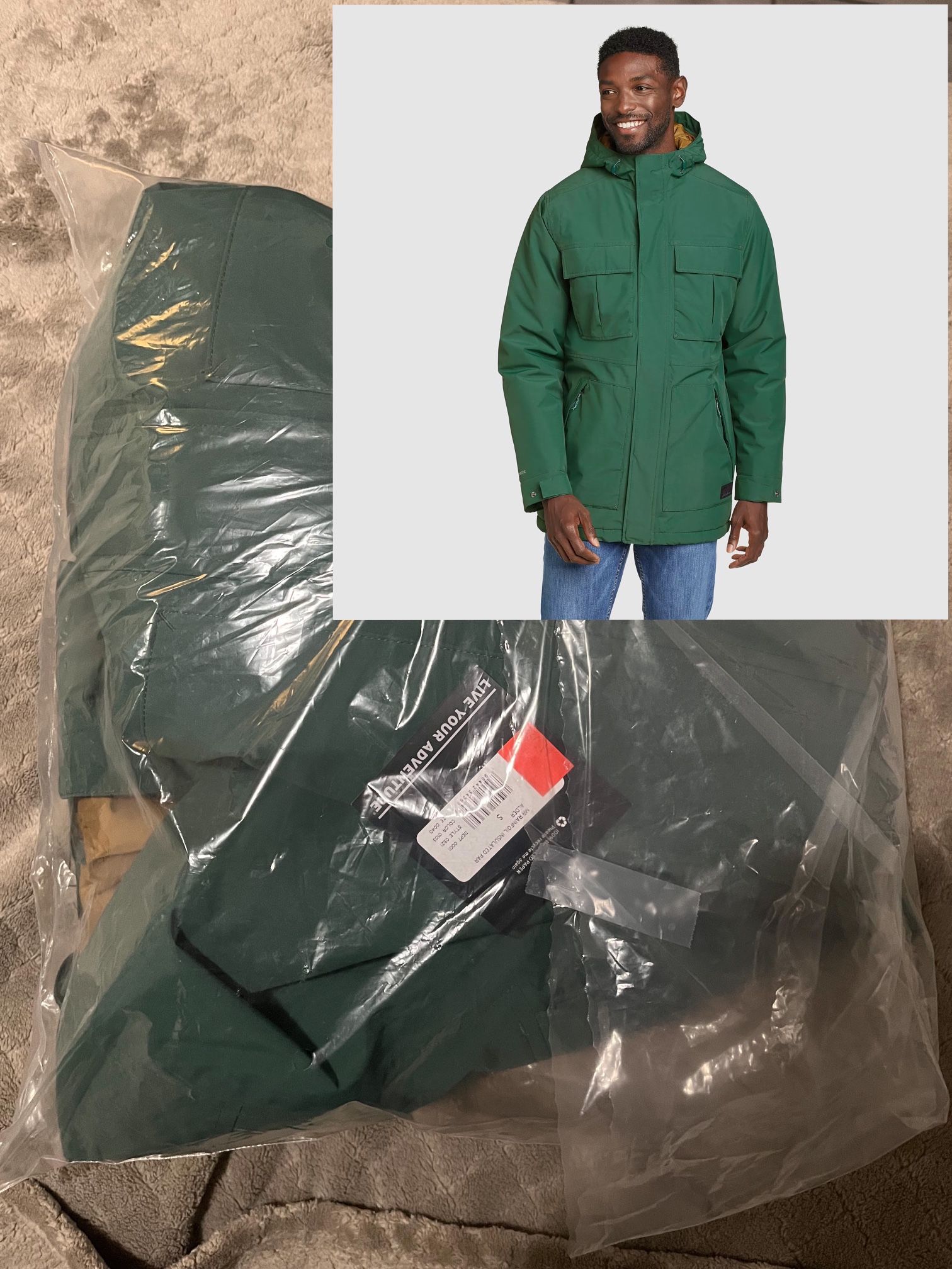 Eddie Bauer Men's Rainfoil Insulated Parka Size: Small