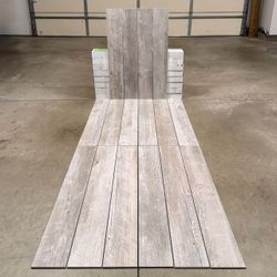 New Style Selections Natural Timber Whitewash Tile - Wood Look Floor and Wall Tile (10.1 sq. ft./box)