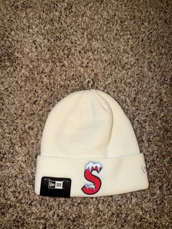 New Era White Supreme beanie