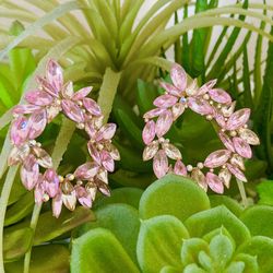 Pink Colorful Fashion Wreath Earrings