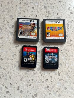 Nintendo DS and Switch Game Bundle: Mario Party DS, LEGO Indiana Jones 2, Marvel Ultimate Alliance 3, Street Outlaws