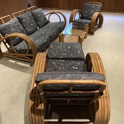 Vintage Rattan Furniture Set