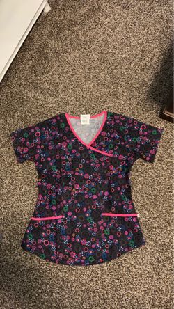 Scrub Top - Pink Lady Bugs