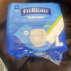 Fit Right Diapers 100 5Pkg Large