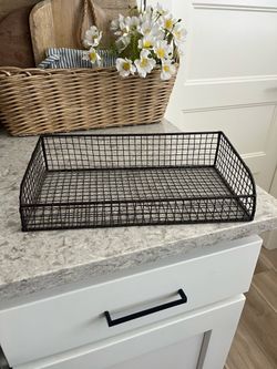 Metal decor tray $8