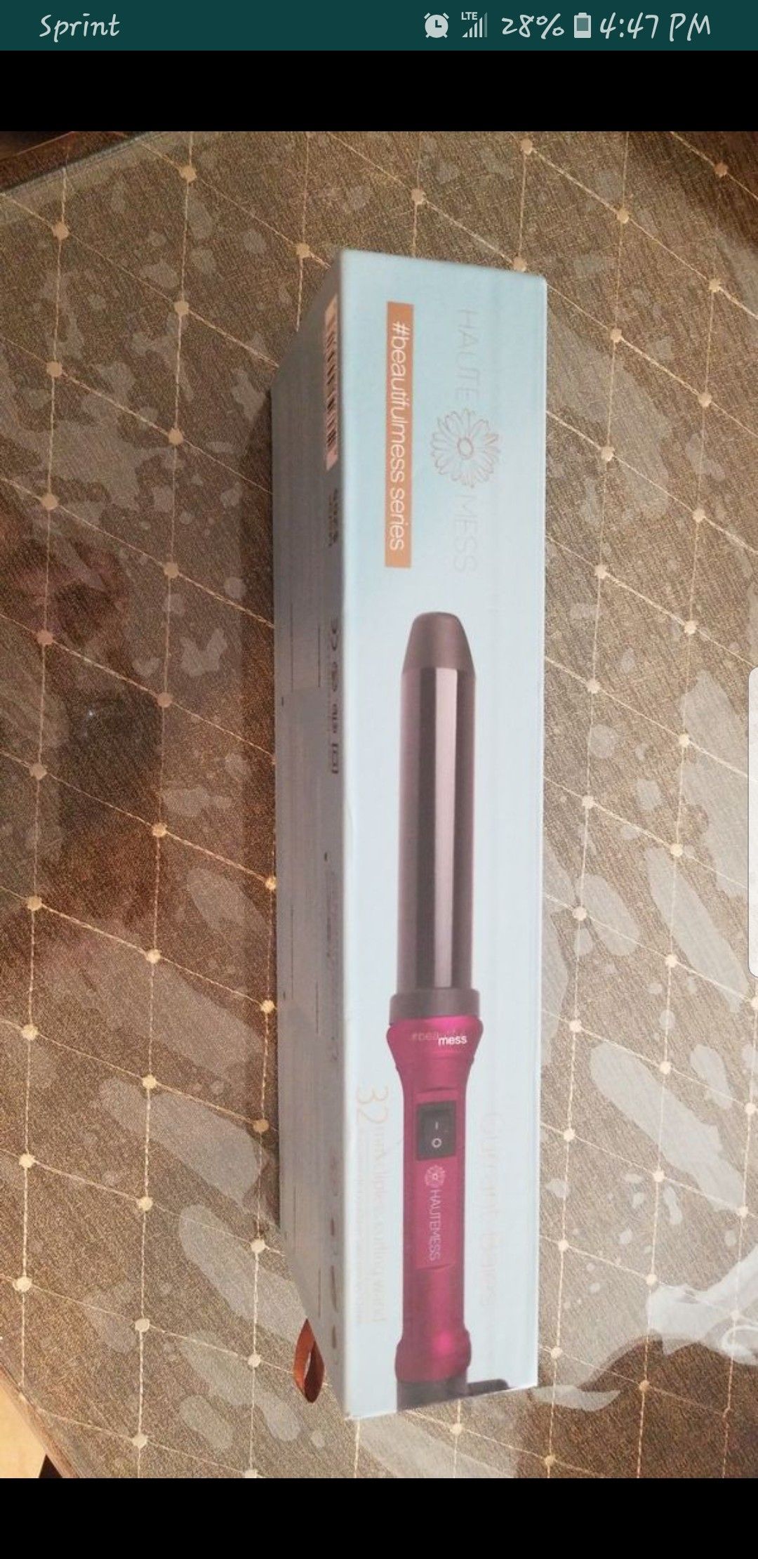 Haute mess top curling wand