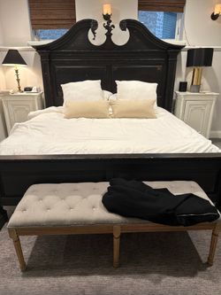 Habersham wood king bed