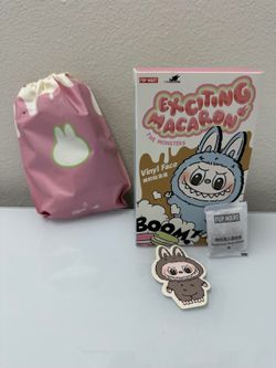 POP MART LABUBU Sesame Bean Vinyl Plush Pendant The Monsters Authentic